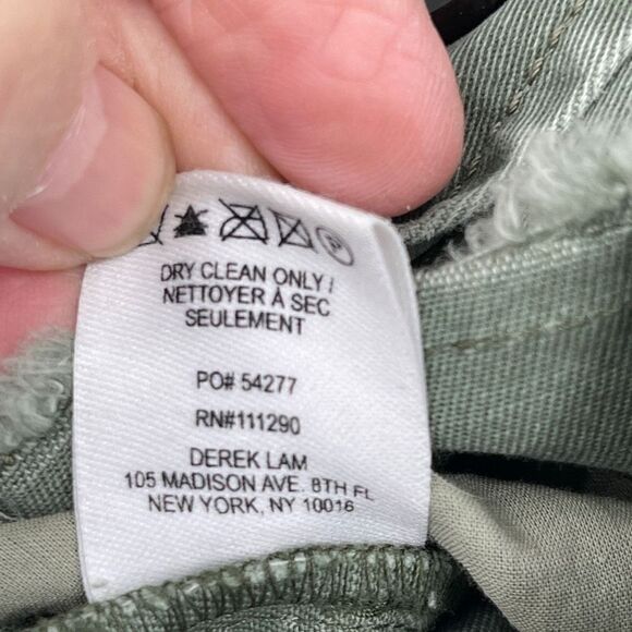 Derek Lam 10 Crosby Stretch Raw Hem Chino Jacket - Picture 6 of 7